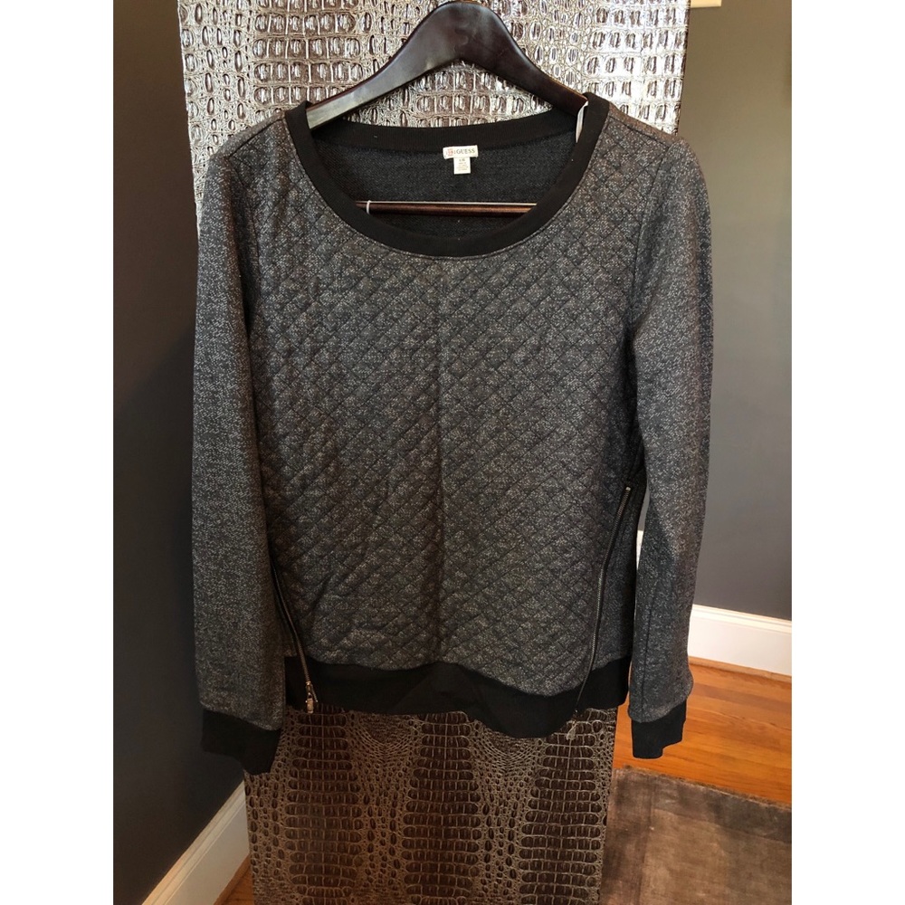 GUESS Sweater with Zipper Detail